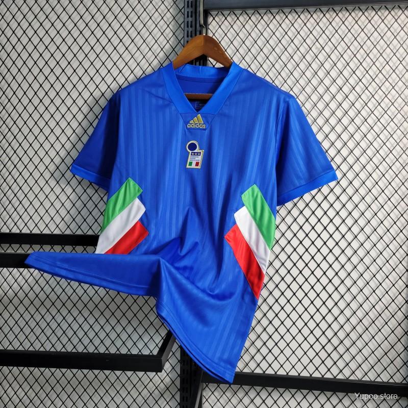 2023 Italy Blue Icon Jersey Embroidery Logo