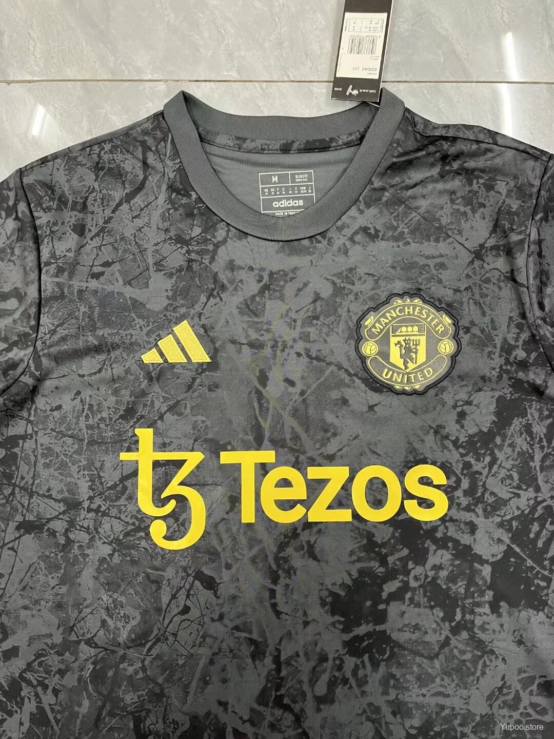 23/24 Manchester United Pre-match The Stone Roses Collaboration Hinted Jersey