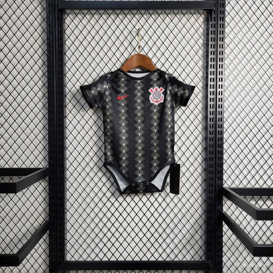 23-24 Baby Corinthians Black Jersey Size 6-18 Month