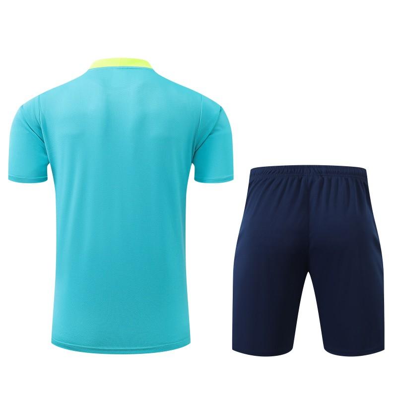 2024 Brazil Blue Short Sleeve Jersey+Shorts