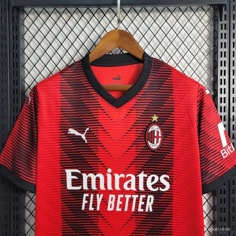 23-24 AC Milan Home Jersey