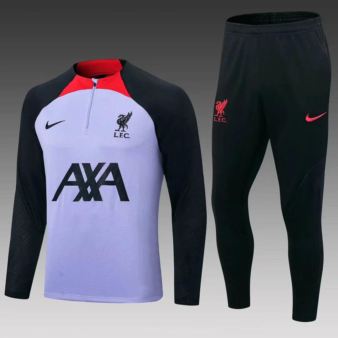 2022/2023 Liverpool Half-Pull Training Suit Purple Jersey