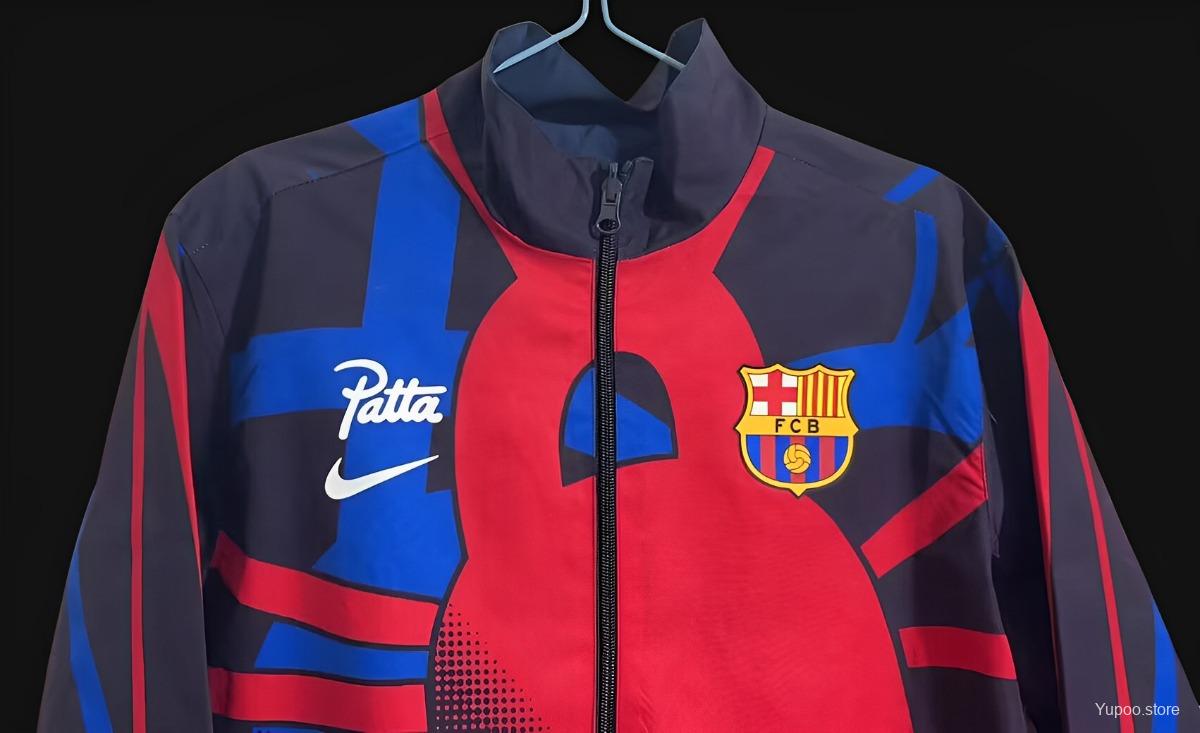 Barcelona Patta Special Edition Pre-Match Reversible Full Zipper Jacket