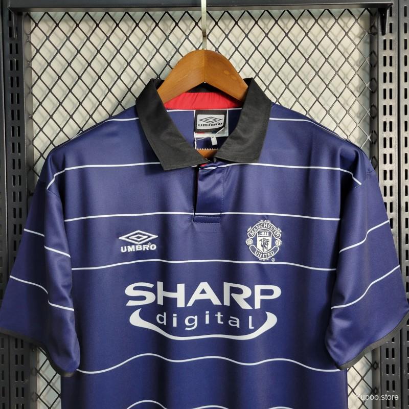 Retro 1999/00 Manchester United Away Soccer Jersey