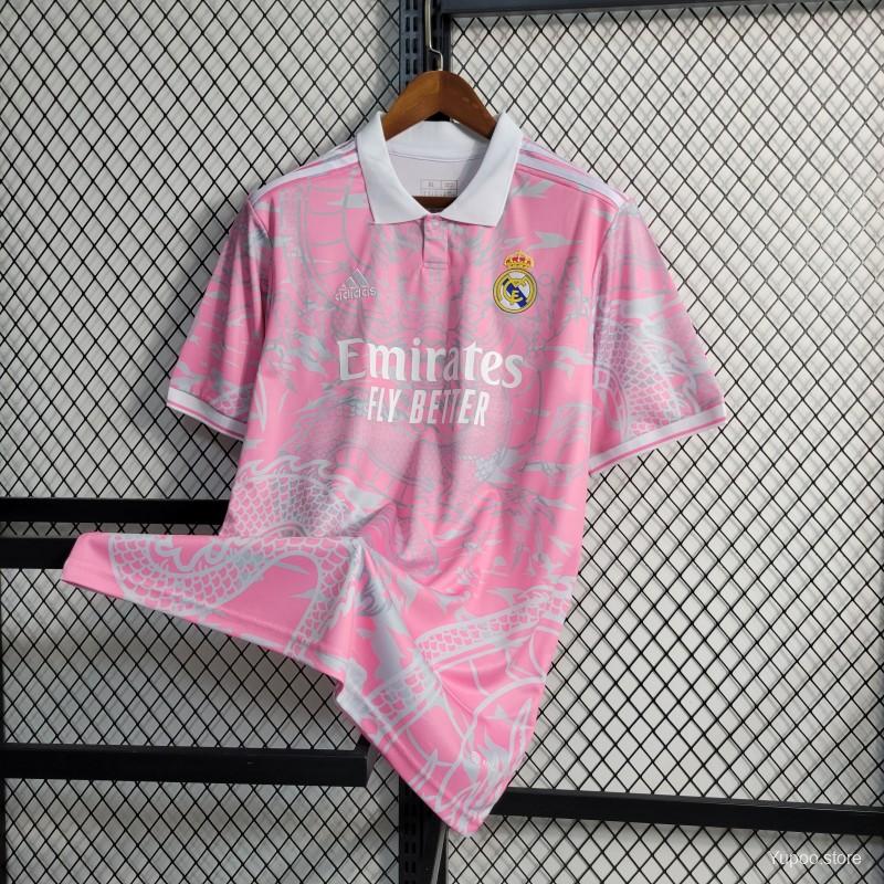 23-24 Real Madrid Dragon Pink Jersey