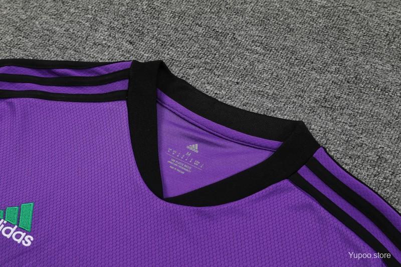 23-24 Real Madrid Purple Short Sleeve+Shorts