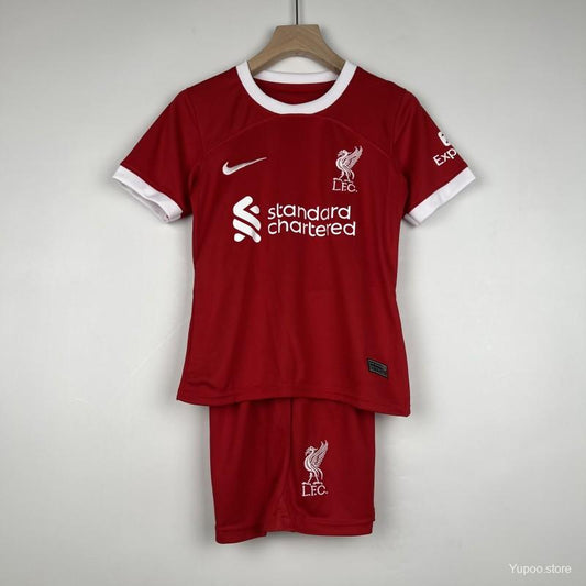 23/24 Kids Liverpool Home Jersey Size