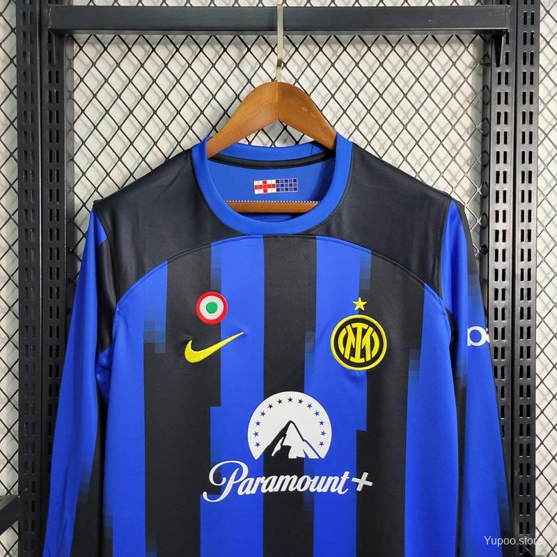 23/24 Inter Milan Home Long Sleeve Jersey