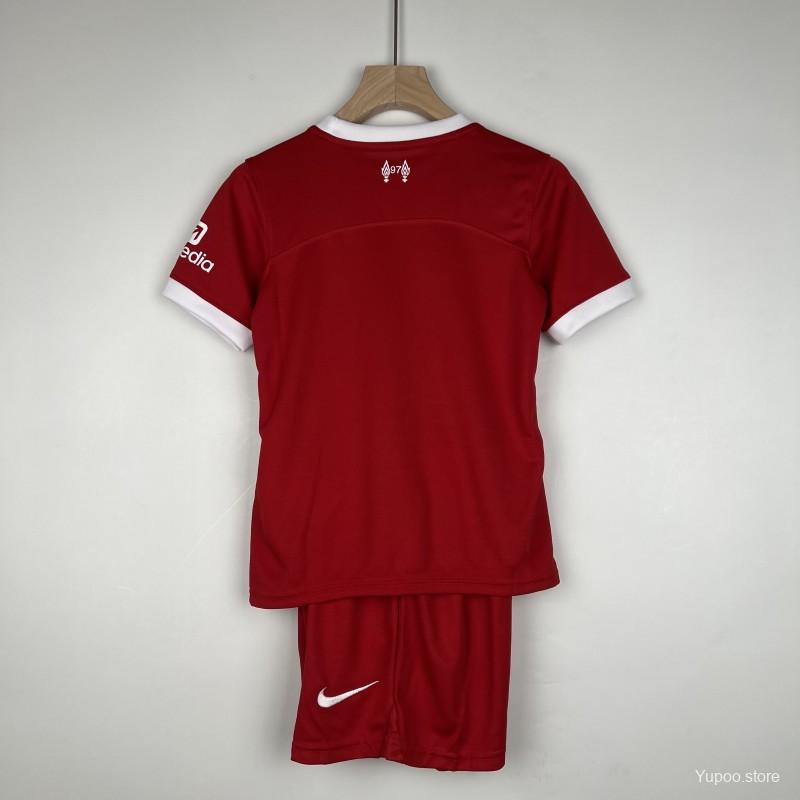 23/24 Kids Liverpool Home Jersey Size