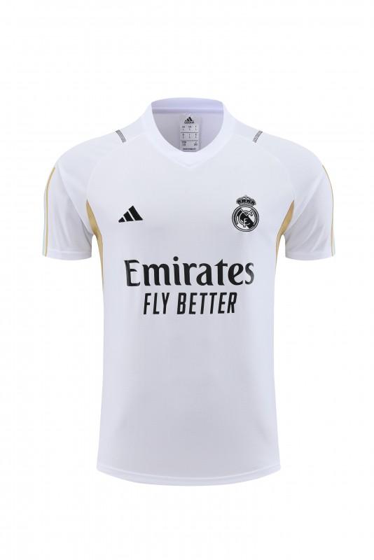 23 24 Real Madrid White Short Sleeve+Shorts