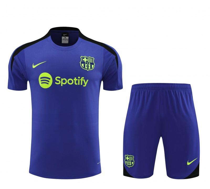 24/25 Barcelona Blue Short Sleeve Jeresy+Shorts