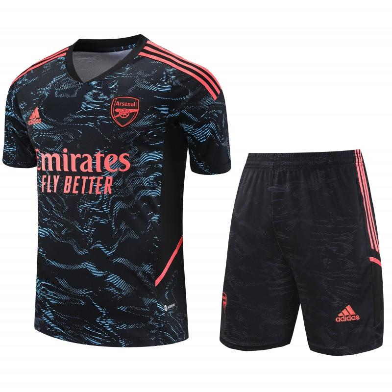 23-24 Arsenal Black Pattern Special Short Sleeve+Shorts