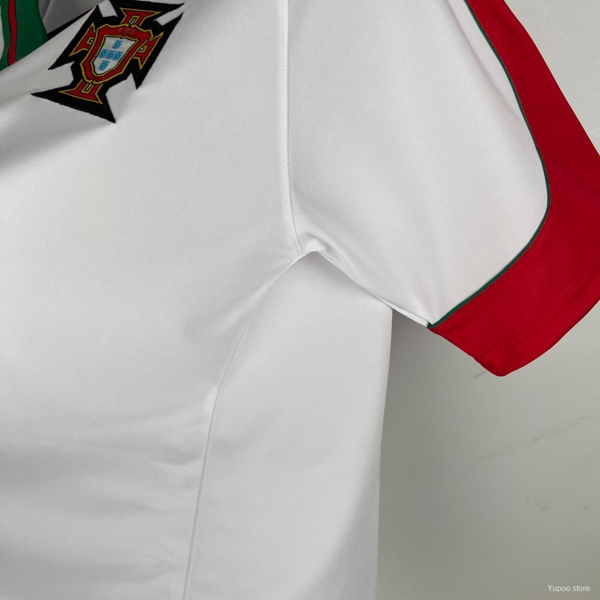 Retro 1996 Portugal Away White Jersey