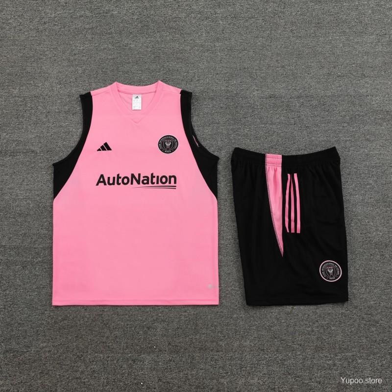 23-24 Inter Miami Pink Vest Jersey+Shorts