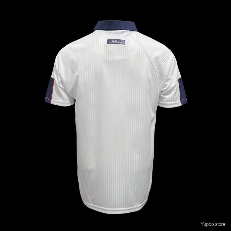 Retro 1998 England Home Soccer Jersey