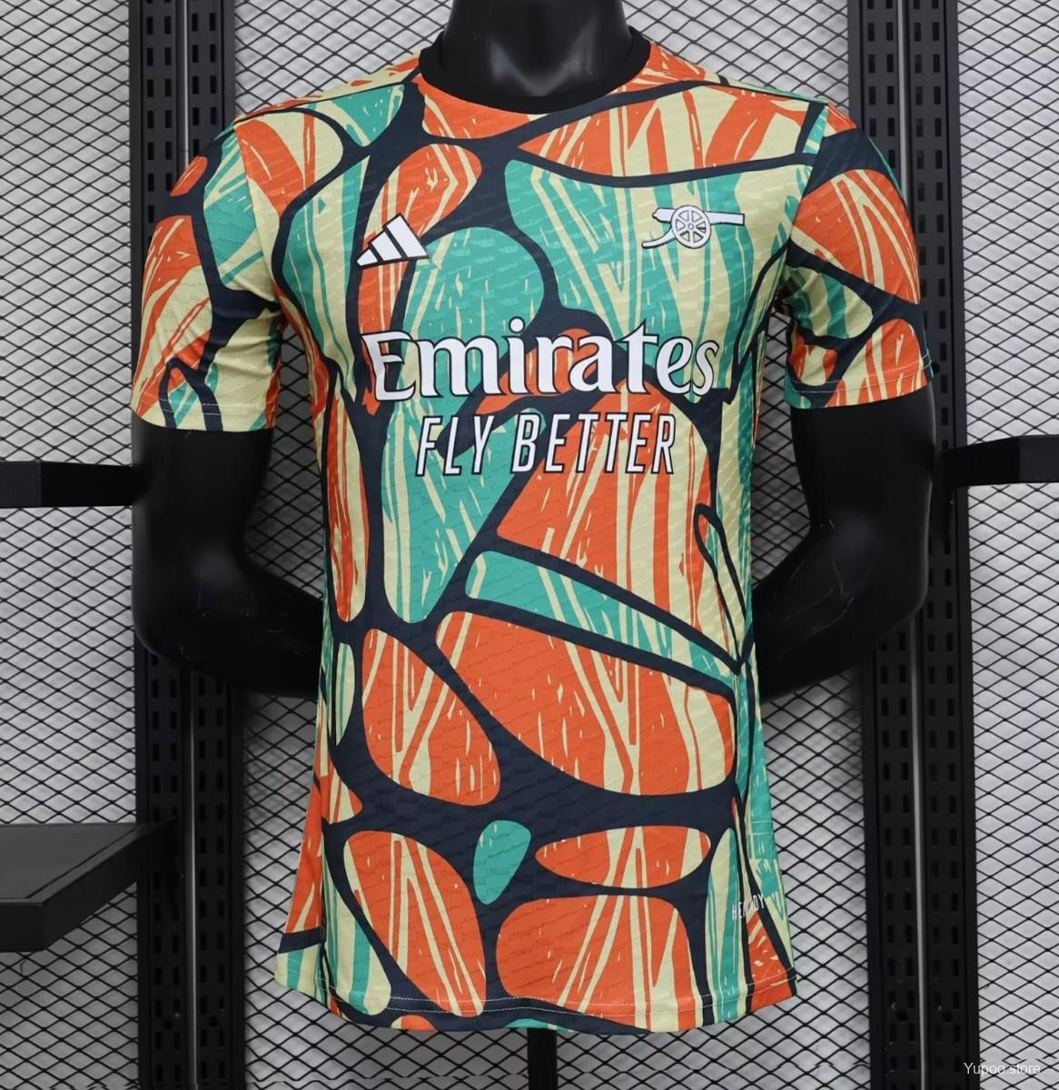 Player Version 24/25 Arsenal Pre-match Mixed Color Special Jersey