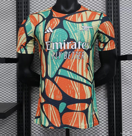 Player Version 24/25 Arsenal Pre-match Mixed Color Special Jersey