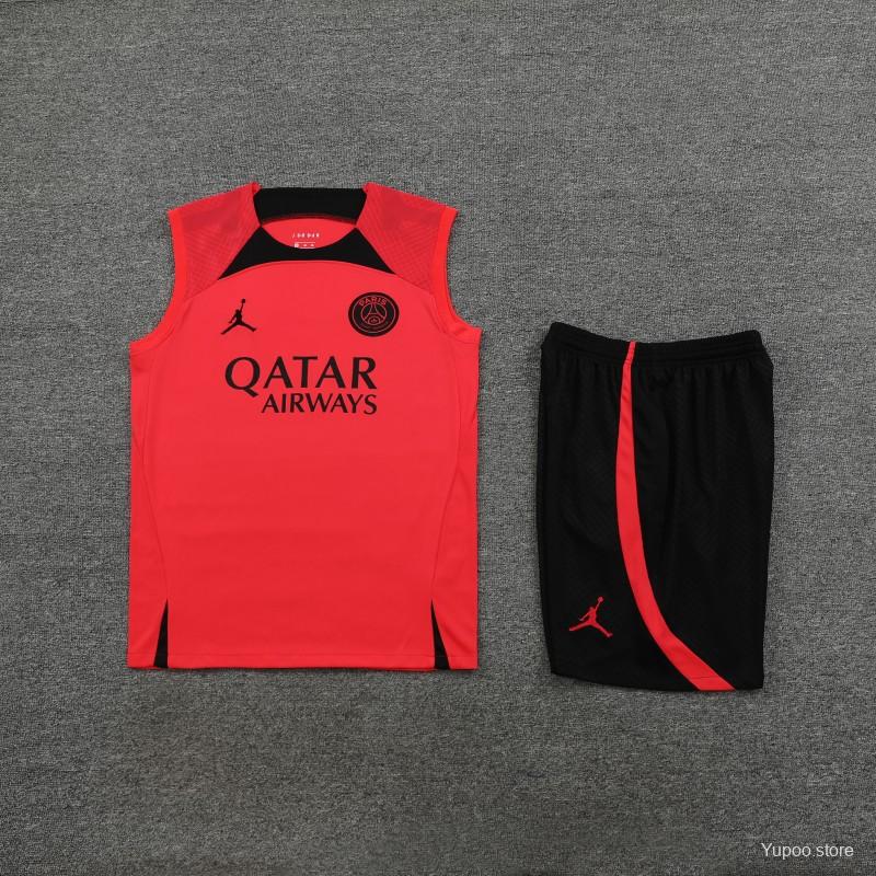 23-24 PSG Carmine Vest Jersey+Shorts