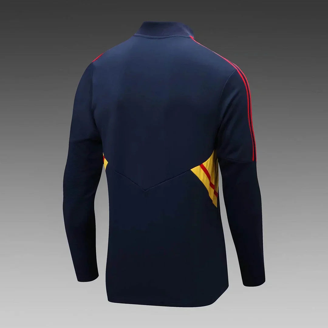 2022/2023 Arsenal Half-Pull Training Suit Royal Blue Football Shirt