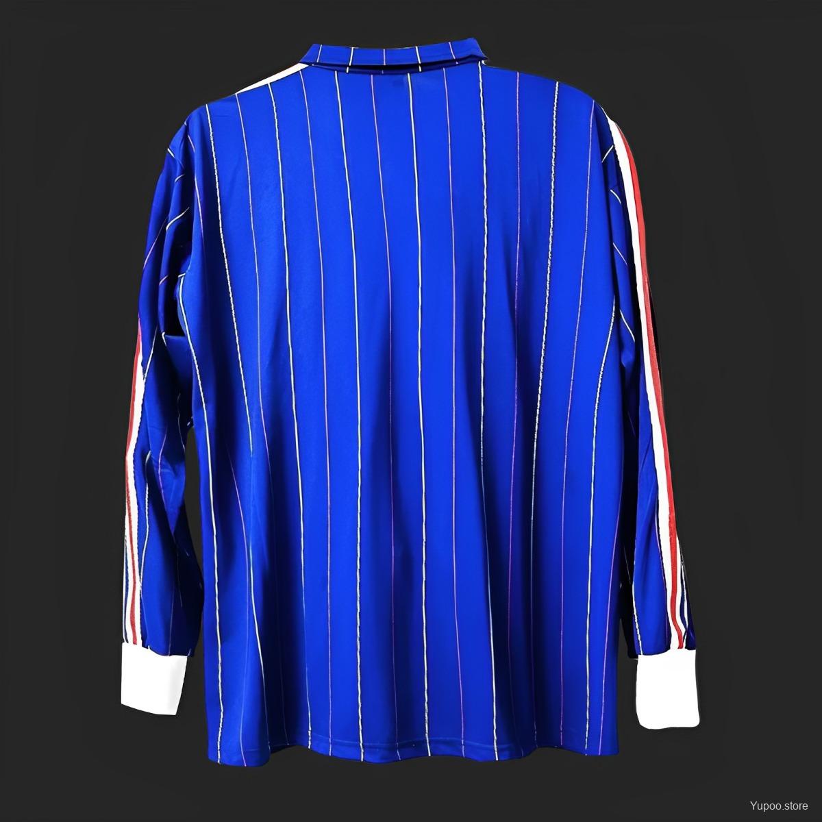 Retro 1982 France Home Long Sleeve Jersey