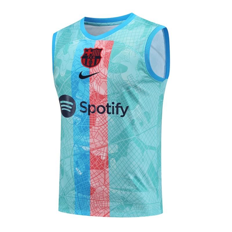 23-24 Barcelona Sky Blue Vest Jersey+Shorts