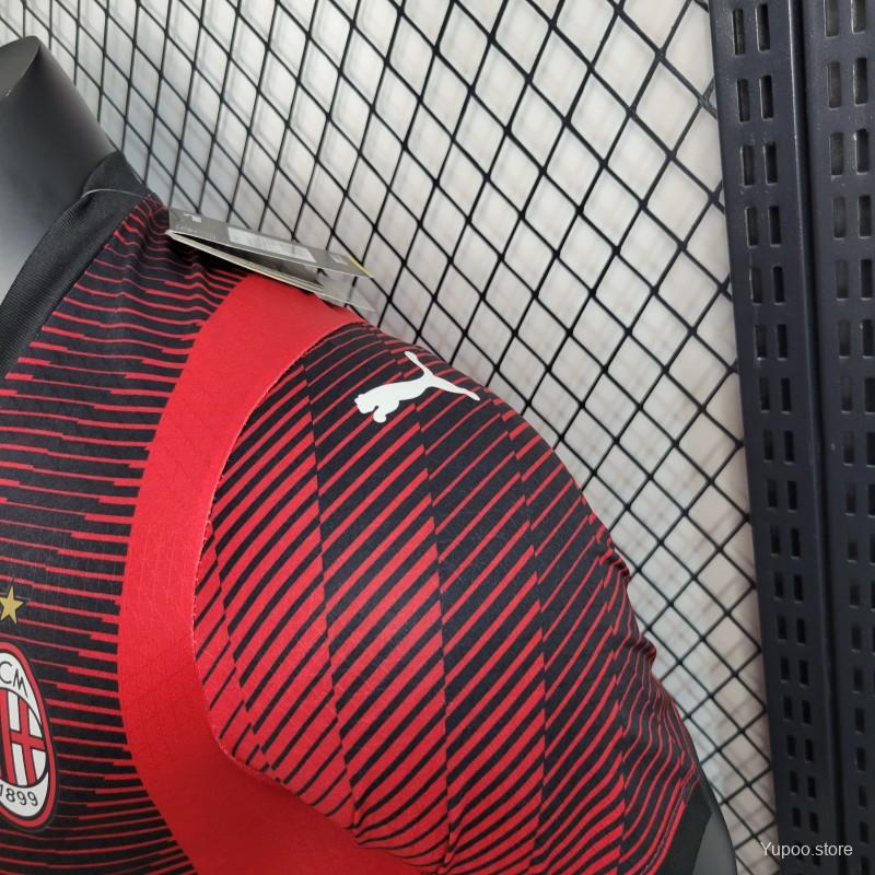 Player Version 23-24 AC Milan Home Jersey