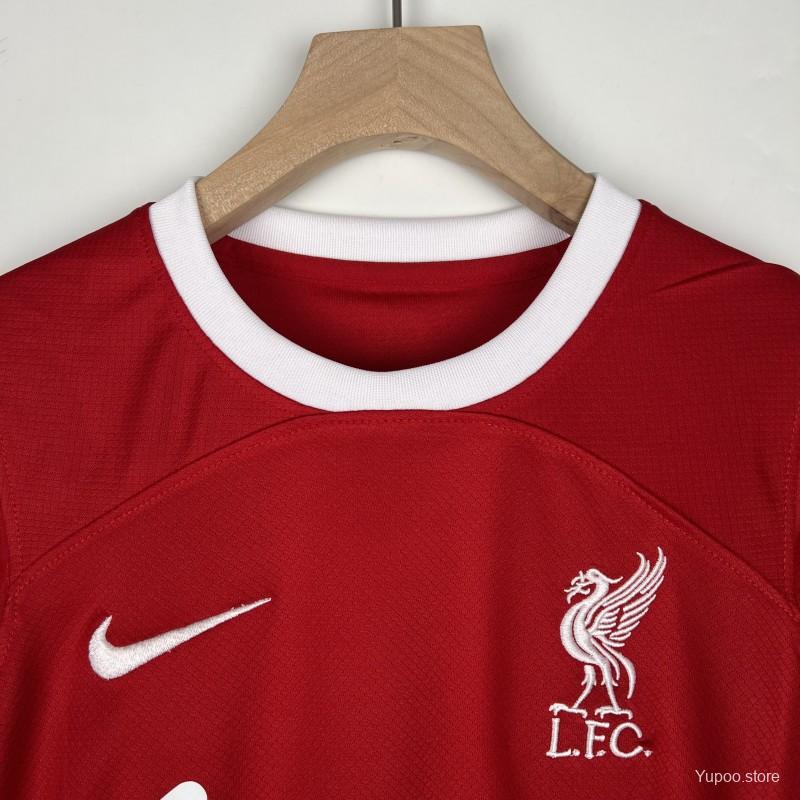 23/24 Kids Liverpool Home Jersey Size