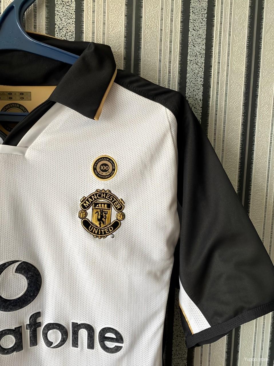 Retro 01/02 Manchester United Third Centenary Reversible Jersey