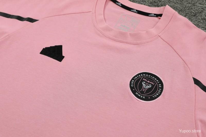 23/24 Inter Miami Pink Cotton Short Sleeve Jersey+Shorts