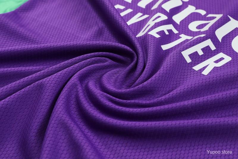 23-24 Real Madrid Purple Short Sleeve+Shorts