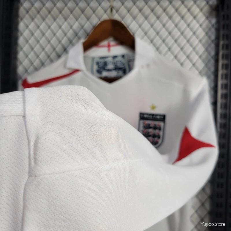 Retro 2006 England Home Long Sleeve Jersey