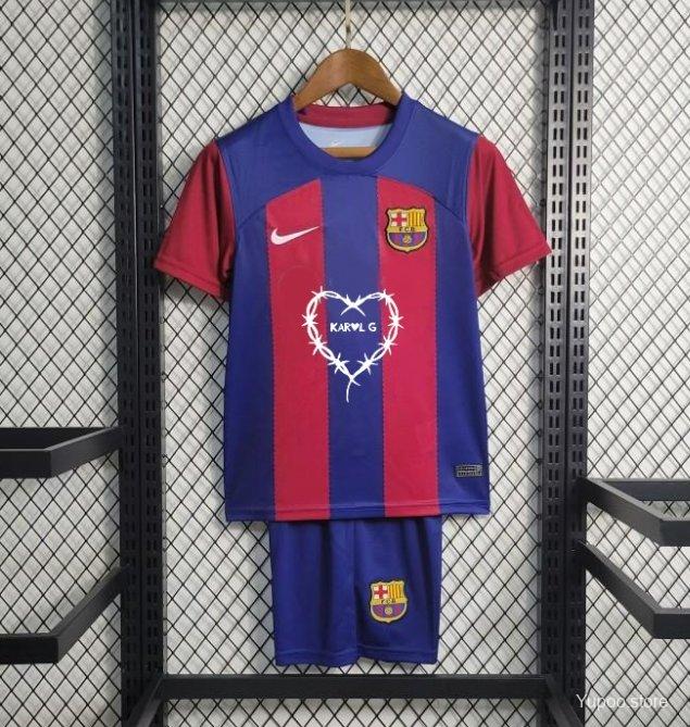 23/24 Kids Barcelona x KAROL G 23/24 Home Jersey