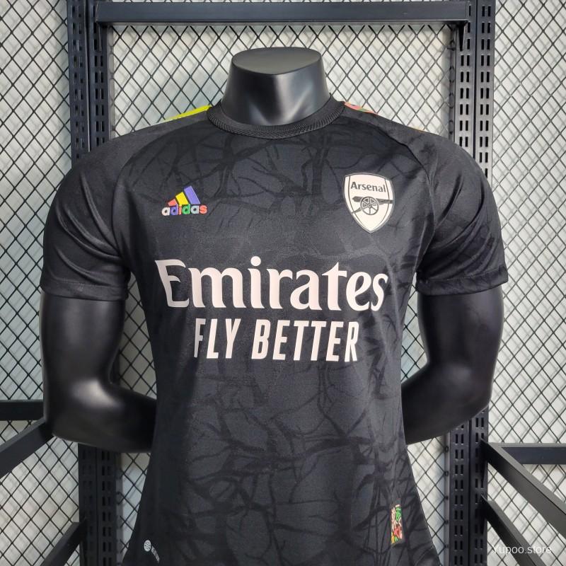 Player Version 23-24 Arsenal Co-branded Black Jersey