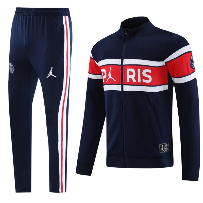 PSG Navy Red Full Zipper Jacket+Pants