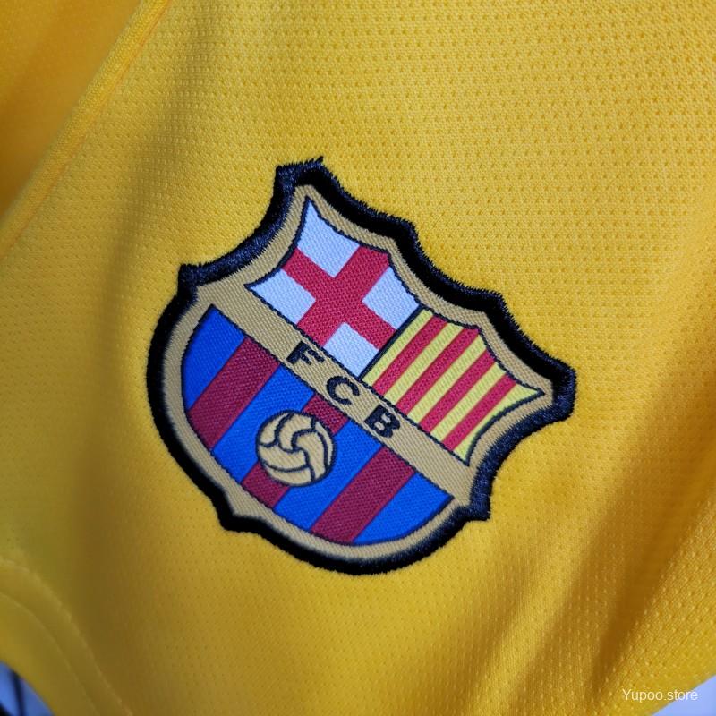 23-24 Kids Barcelona Forth Yellow Jersey Size