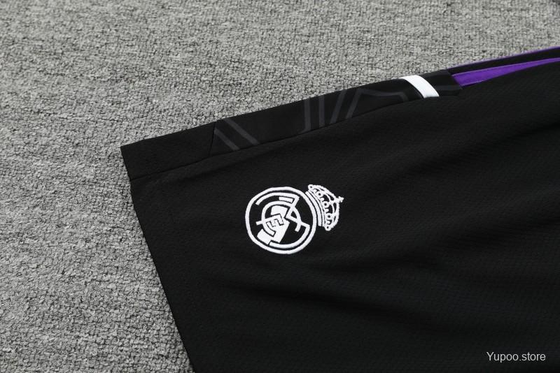 23-24 Real Madrid Purple Vest Jersey+Shorts