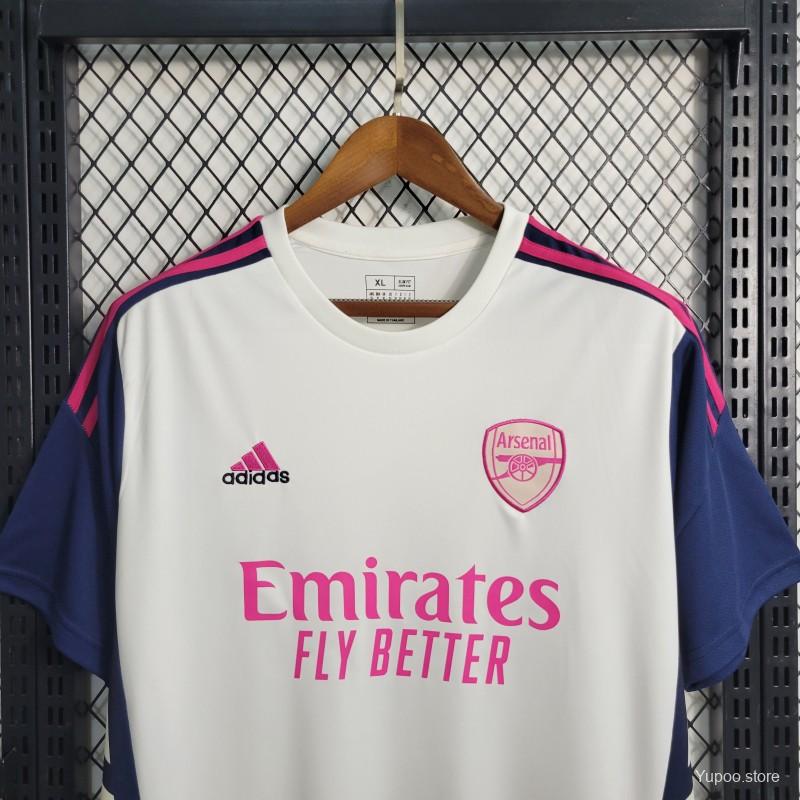 23-24 Arsenal Training White Jersey