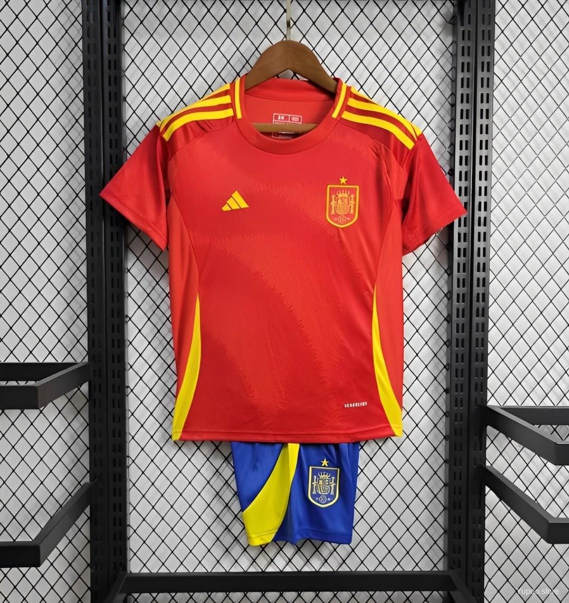 2024 Kids Spain Home jersey