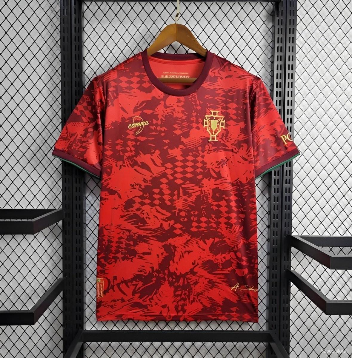 2024 Portugal comma red special jersey