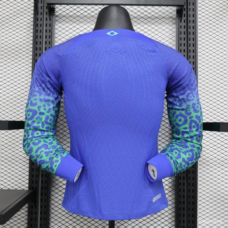 2022 Brazil Away long sleeve blue player version