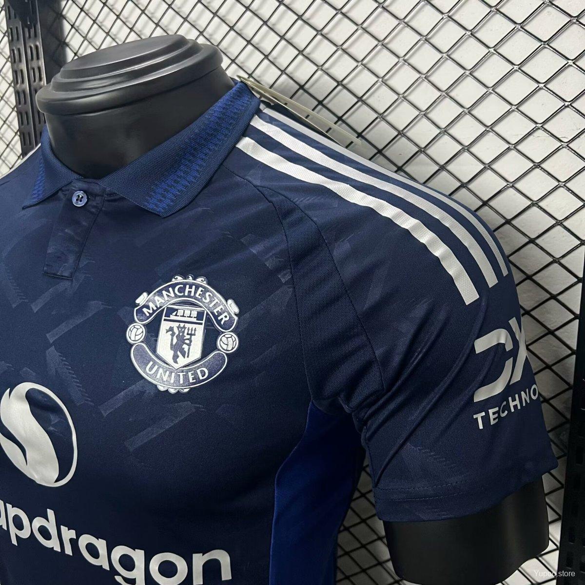 24/25 Manchester united Away navy jersey