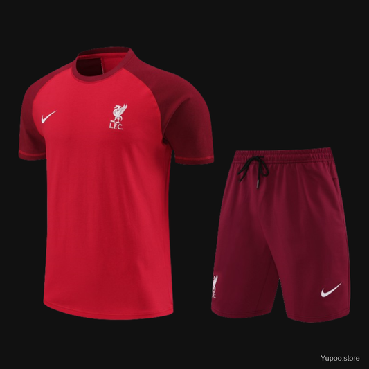 23/24Liverpool red cotton short sleeve with short