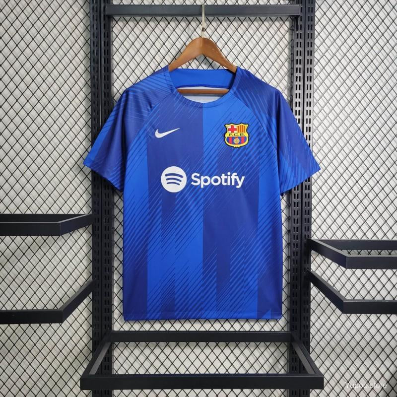 23/24 Barcelona blue pre  match training jersey