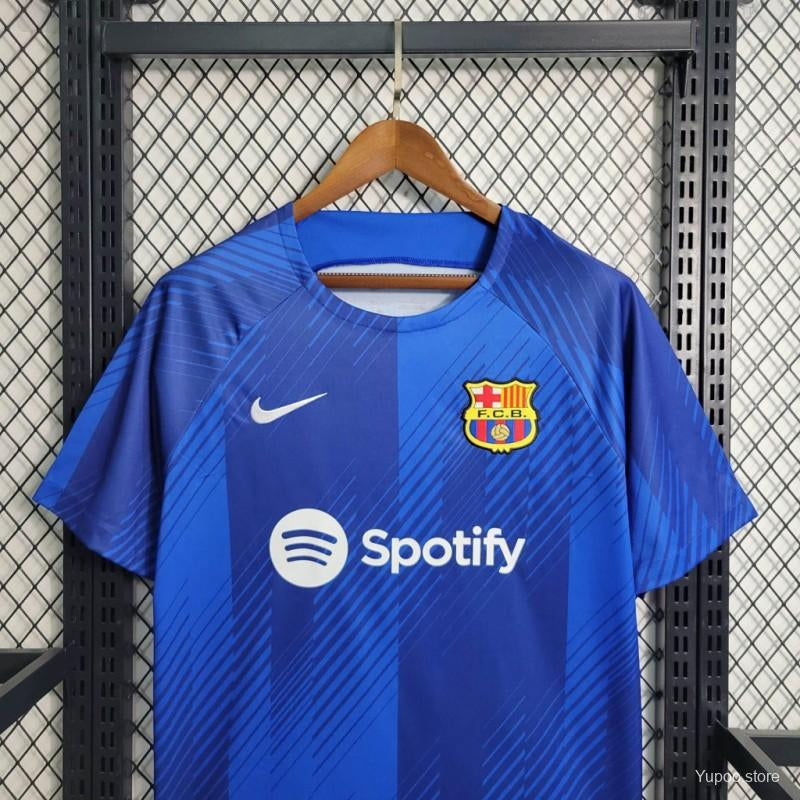 23/24 Barcelona blue pre  match training jersey