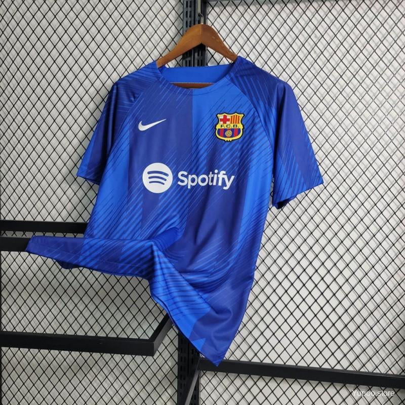 23/24 Barcelona blue pre  match training jersey