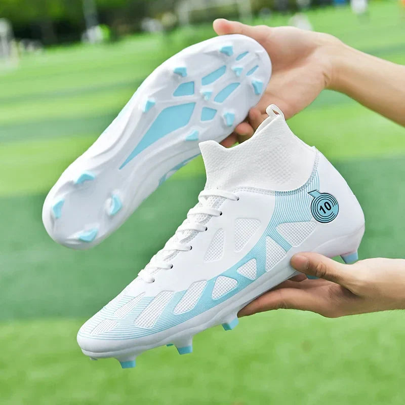 FG/TF Ankle Cleats Men Soccer Shoes Football Field Boots Children Anti Slip Sneakers Futsal Professional Training Football Shoes