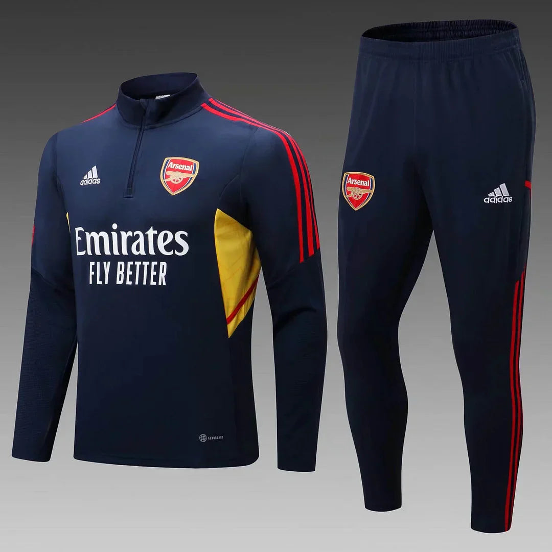 2022/2023 Arsenal Half-Pull Training Suit Royal Blue Football Shirt