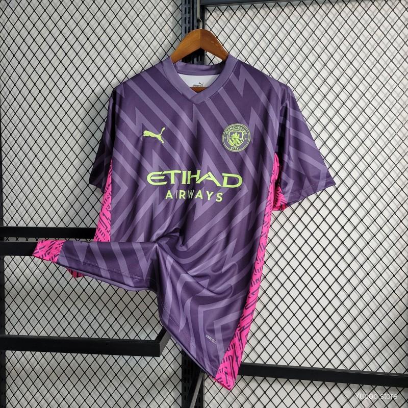 23-24 Manchester City Purple Goalkeeper Jersey