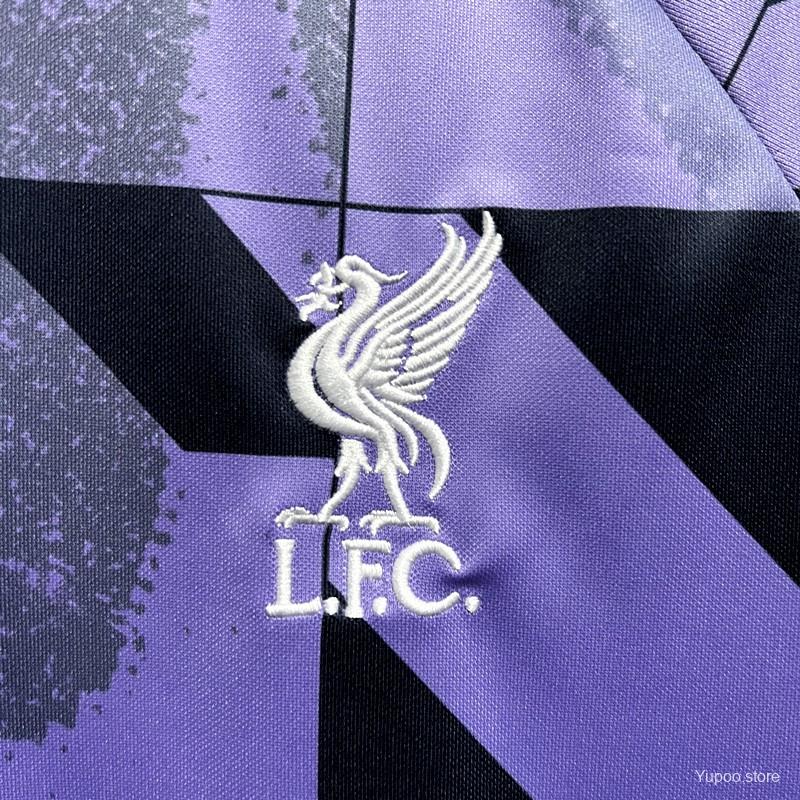 23/24 Liverpool Black Purple Training Jersey