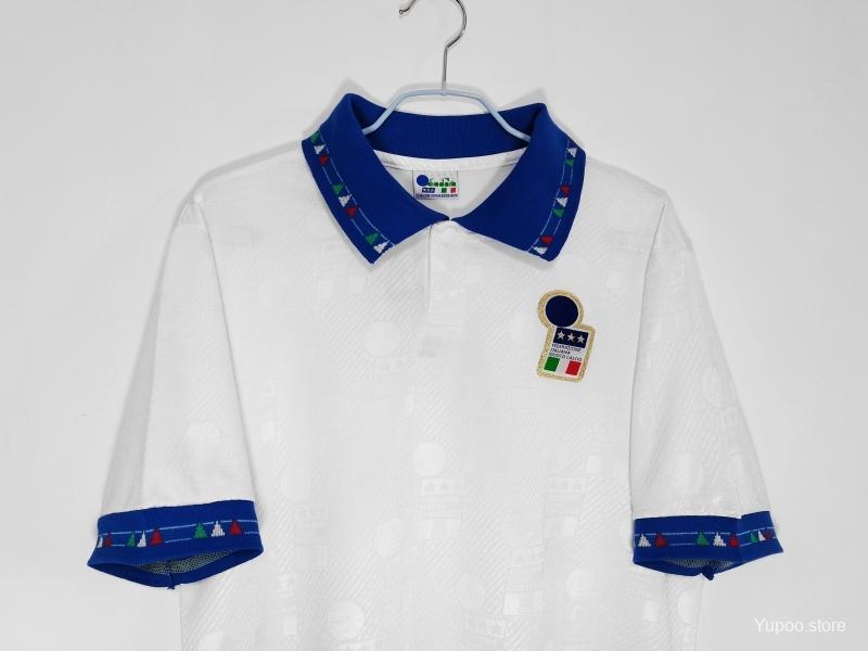 Retro 1994 Italy Away Soccer Jersey